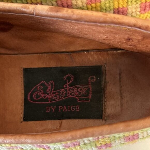 By Paige: The original needlepoint slipper for ladies pink flamingo size… - Picture 9 of 10